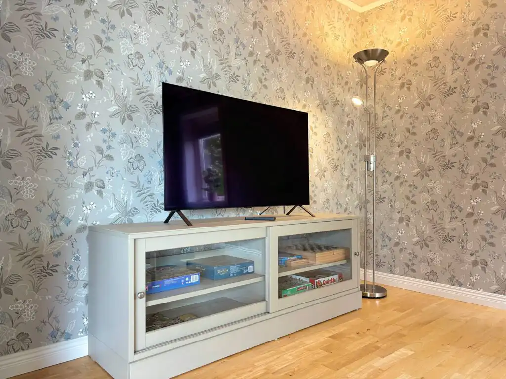 Fernseher mit deutschen Programmen im Ferienhaus Blå Havet