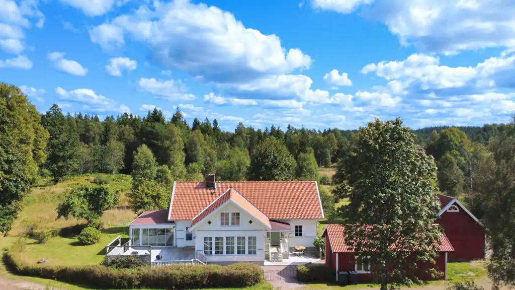 Linnéagården in ruhiger Naturlage bei Strömsnäsbruk