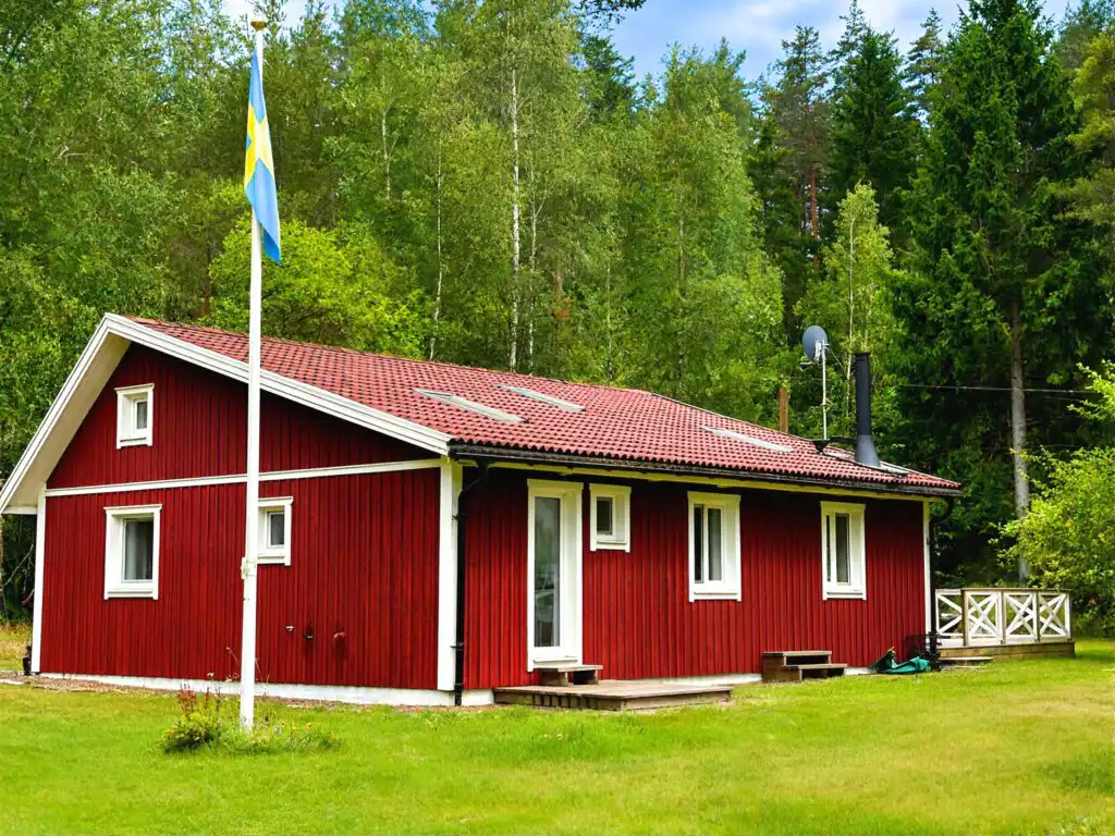 Hus Michel – rotes Ferienhaus in Lönneberga in Småland