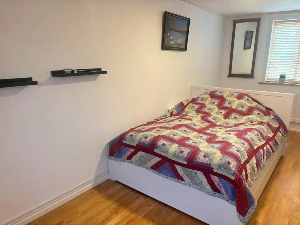 Gemütliches Schlafzimmer im Ferienhaus Villa Pelle in Småland