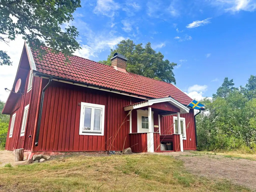 Traditionelles rotes Schwedenhaus Villa Pelle in Småland