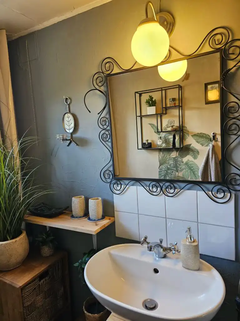 Badezimmer im Häxans Hus in Dalarna