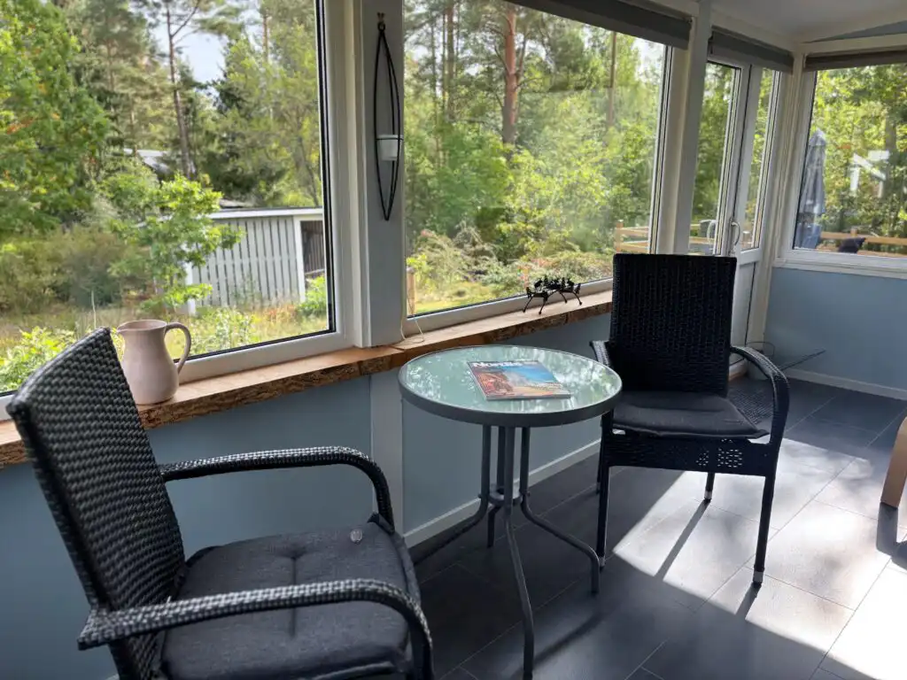 Wintergarten im Ferienhaus Västerlyckan in Saleboda, Blekinge