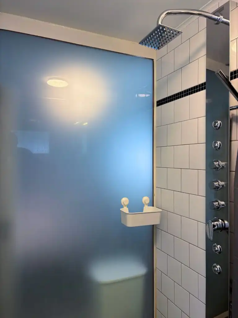 Badezimmer im Ferienhaus Västerlyckan in Blekinge