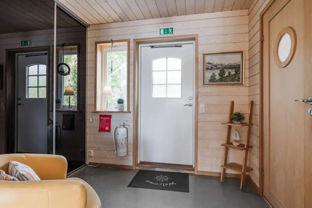 Eingangsbereich im Haus Blankavik in Småland