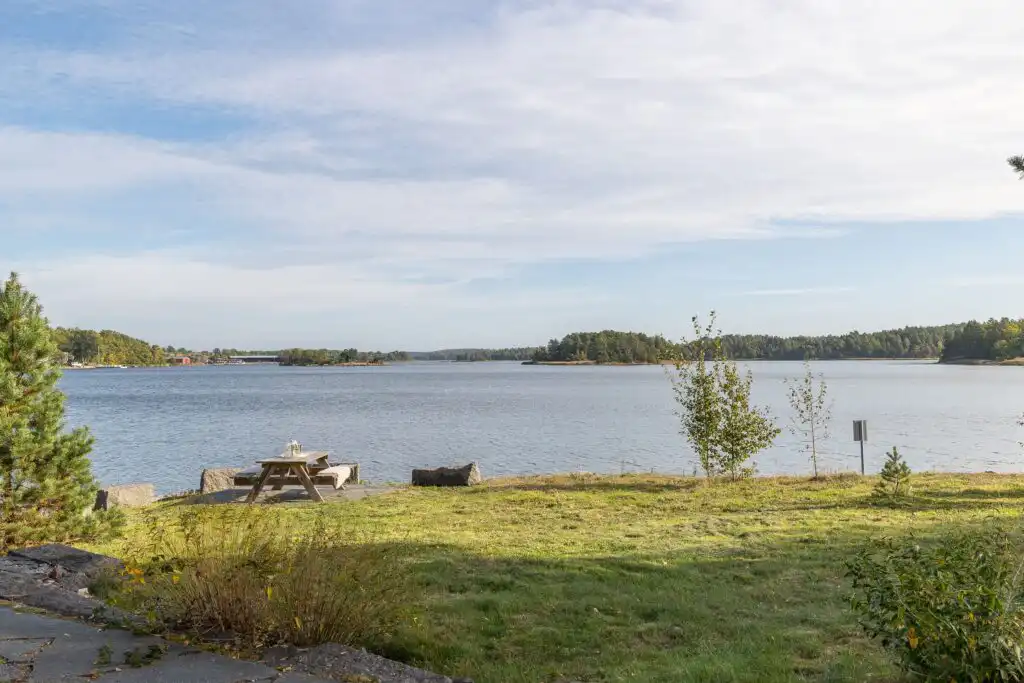Blick auf die Ostsee vom Grundstück des Haus Blankavik